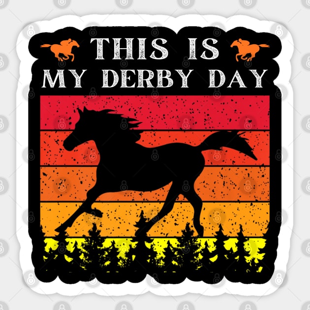 This is my derby day retro Sticker by Todayshop